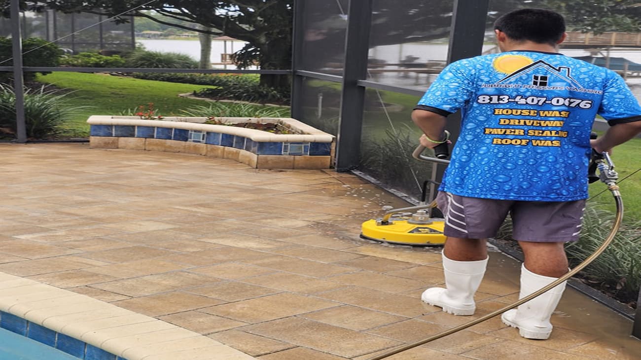 Pool Deck Cleaning Image